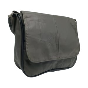 Geantă Damă, Piele Naturală, Lucia R45-CG - Verde Militar