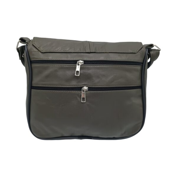 Geantă Damă, Piele Naturală, Lucia R45-CG - Verde Militar