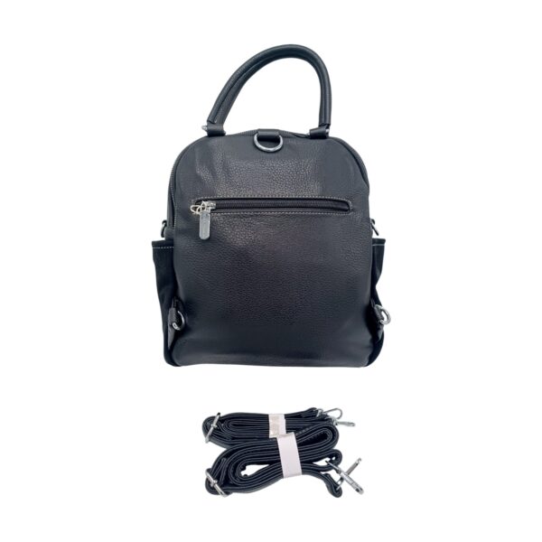 Geantă/Rucsac damă Velina Fabbiano VF25-363S(Negru) - model versatil 2 în 1