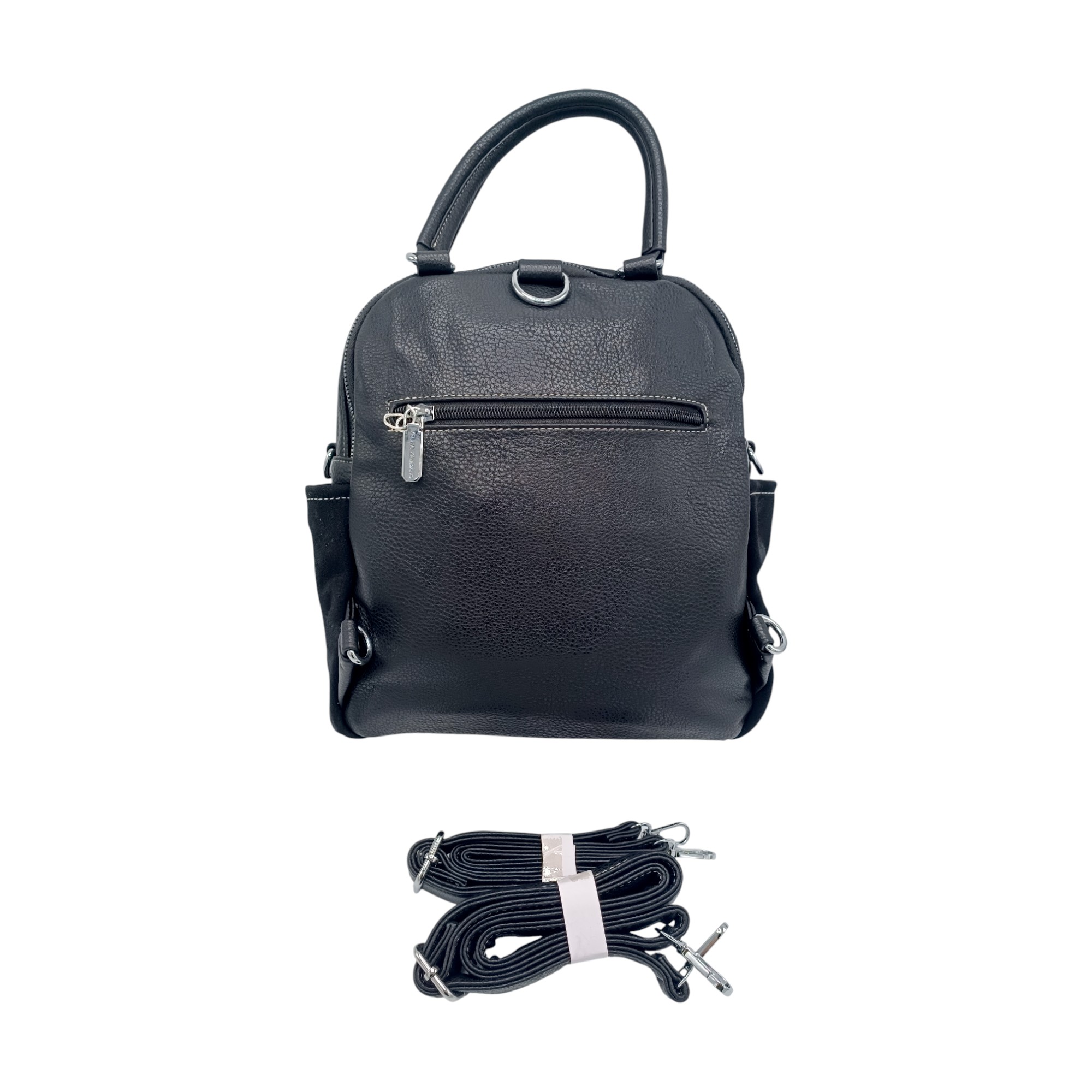 Geantă si Rucsac damă Velina Fabbiano VF25-363S( Negru ) - model versatil 2 în 1 (12) Geantă/Rucsac damă Velina Fabbiano VF25-363S(Negru) - model versatil 2 în 1