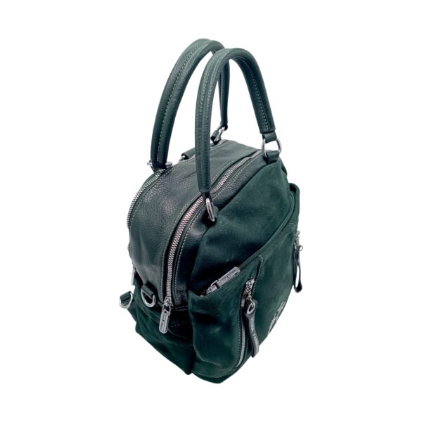 Geantă/Rucsac damă Velina Fabbiano VF25-363S(Verde) – model versatil 2 în 1