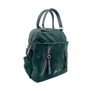 Geantă/Rucsac damă Velina Fabbiano VF25-363S(Verde) – model versatil 2 în 1