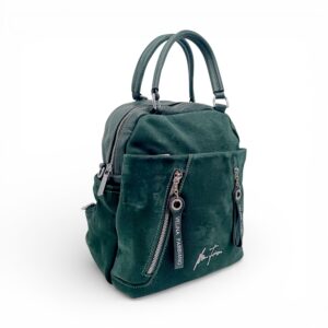 Geantă/Rucsac damă Velina Fabbiano VF25-363S(Verde) – model versatil 2 în 1