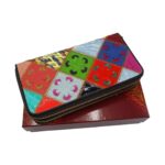 Portofel damă piele naturală multicoloră, Ivy Q3337