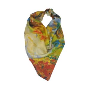 Batic Damă Artistic 70×70 cm – Chemin d’Automne (2024-4#10)