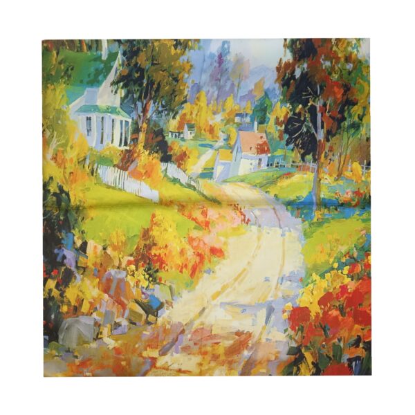 Batic Damă Artistic 70×70 cm – Chemin d’Automne (2024-4#10) | Cutie Cadou