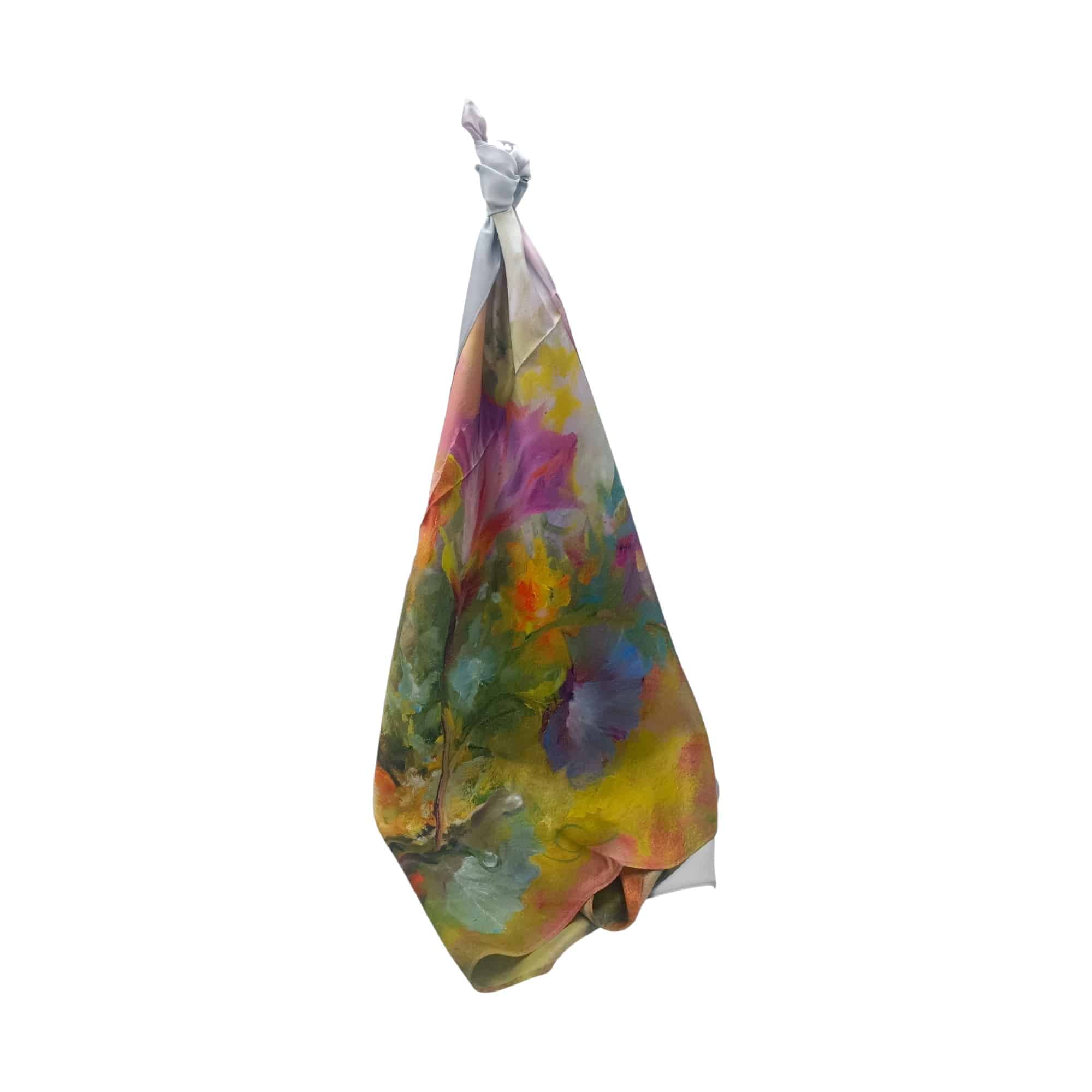 Batic Damă Artistic 70×70 cm – Jardin de Colibri (2024-4#9)