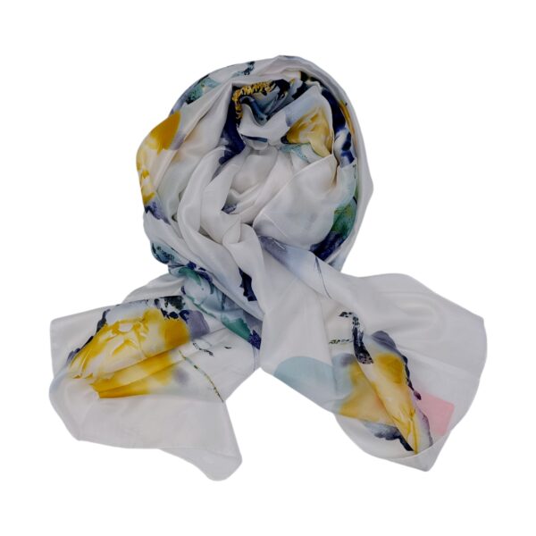 Eșarfă Feeling Silk – Alexa G&D-207 (85×180 cm) | Golden Iris, Cutie Cadou