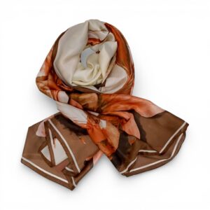 Eșarfă Feeling Silk – Alexa G&D-208 (85×180 cm) | Copper Sand, Cutie Cadou