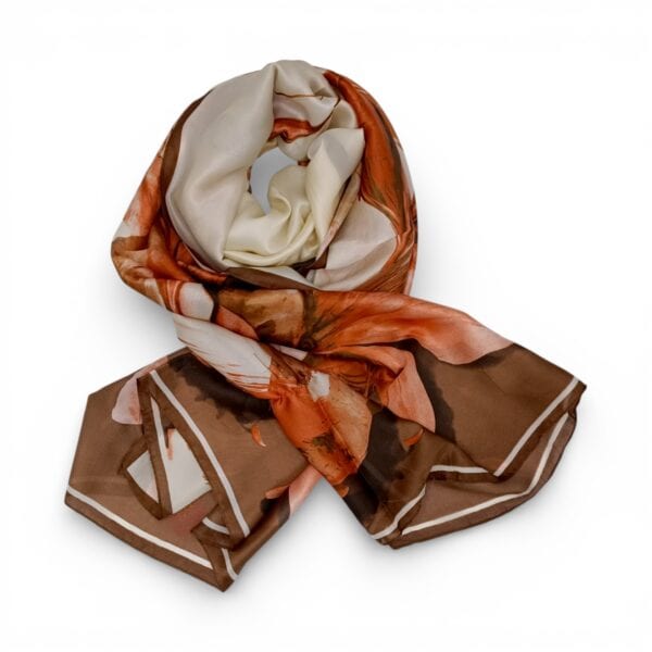 Eșarfă Feeling Silk – Alexa G&D-208 (85×180 cm) | Copper Sand, Cutie Cadou