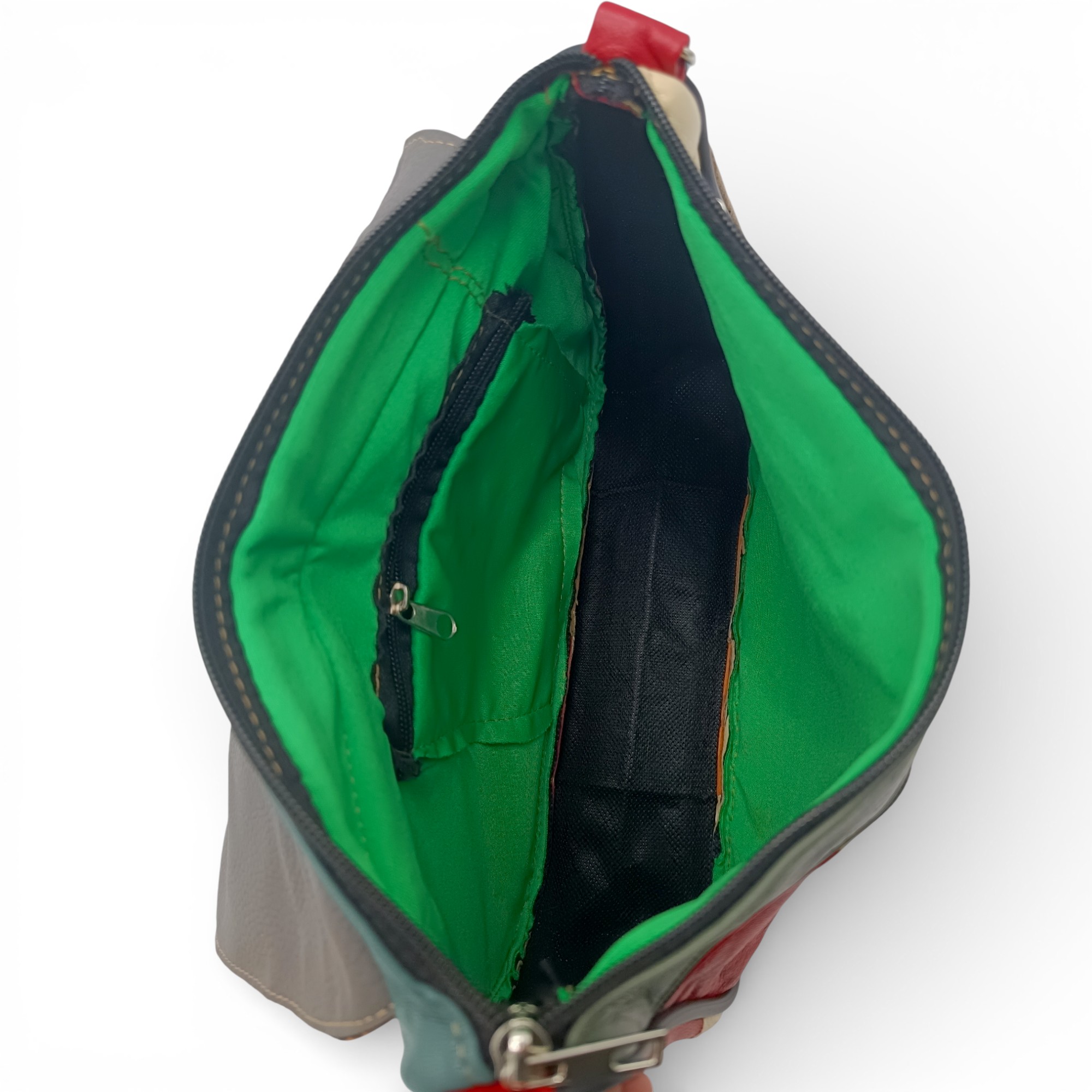 Geantă Damă Crossbody Lucia R45X-32, Piele Naturală Multicolor (7) Geantă Damă Crossbody Lucia R45X-32, Piele Naturală Multicolor