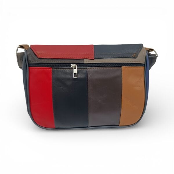 Geantă Damă Crossbody Lucia R45X-34, Piele Naturală Multicolor