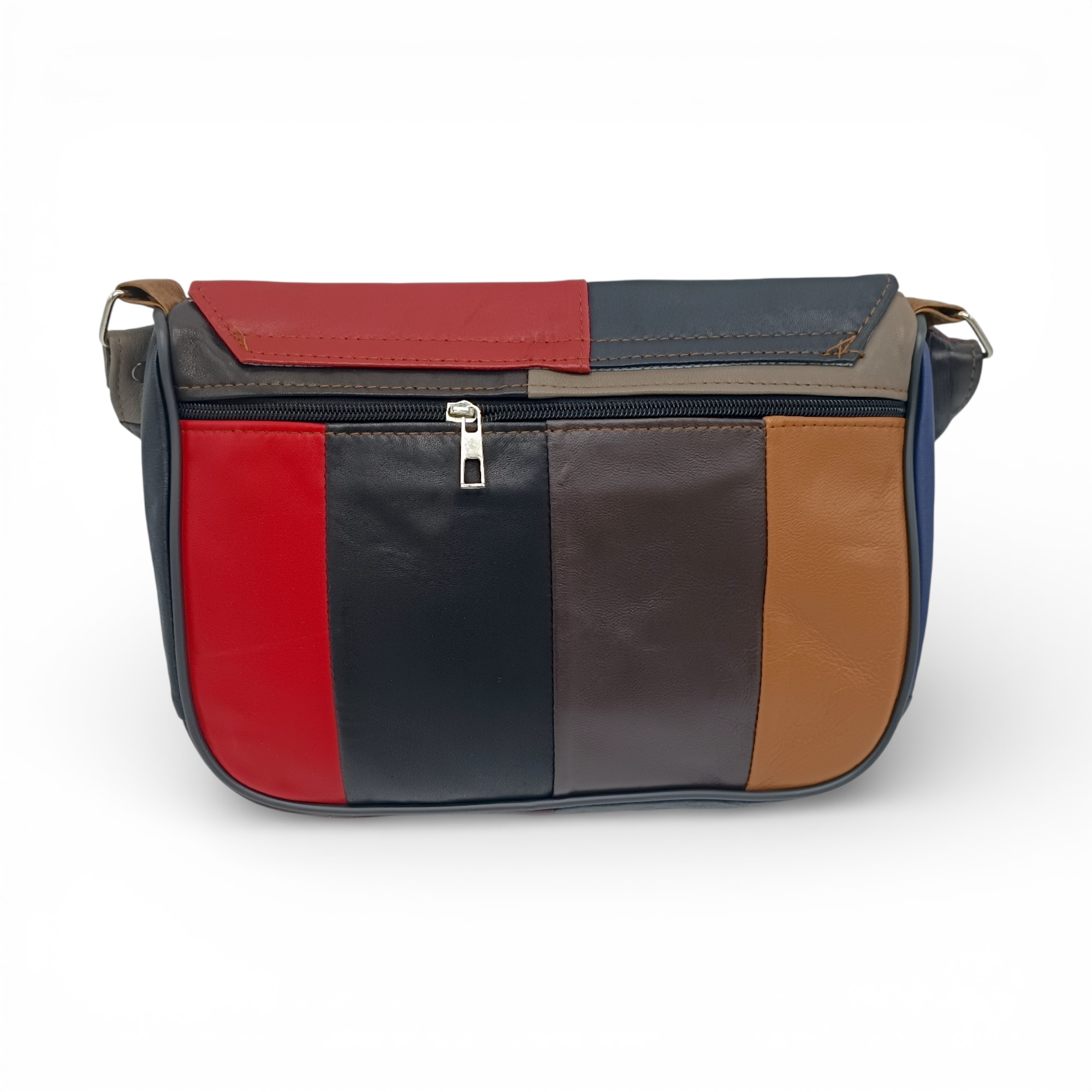 Geantă Damă Crossbody Lucia R45X-34, Piele Naturală Multicolor (4) Geantă Damă Crossbody Lucia R45X-34, Piele Naturală Multicolor