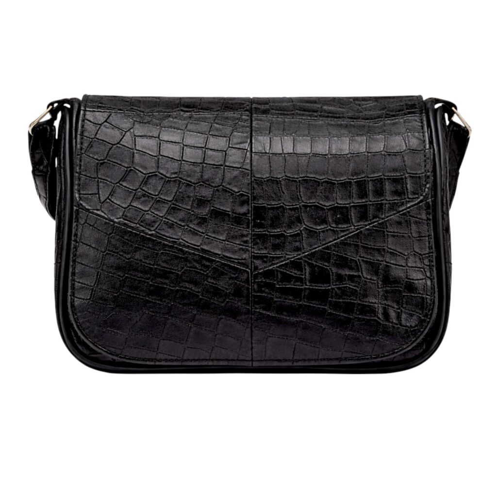 Geantă Damă Crossbody Lucia R45-CN2, Piele Naturală, Textură Croco, Negru Geantă Damă Crossbody Lucia R45-CN2, Piele Naturală, Textură Croco, Negru