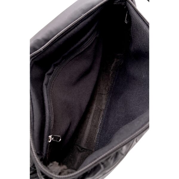 Geantă Damă Crossbody Lucia R45-CN2, Piele Naturală, Textură Croco, Negru