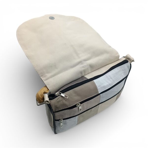 Geantă Damă Unicat Lucia R45-494, Piele Naturală, Multicolor