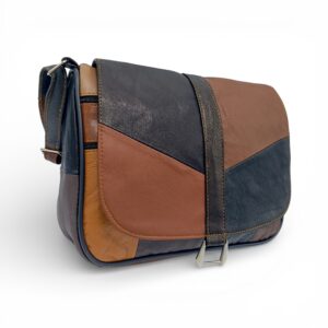 Geantă Damă Unicat Lucia R45-495, Piele Naturală, Multicolor