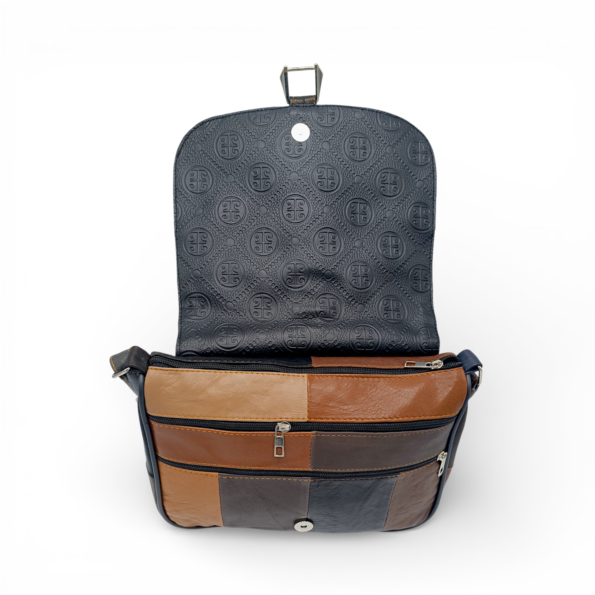 Geantă Damă Unicat Lucia R45-495, Piele Naturală, Multicolor (5) Geantă Damă Unicat Lucia R45-495, Piele Naturală, Multicolor