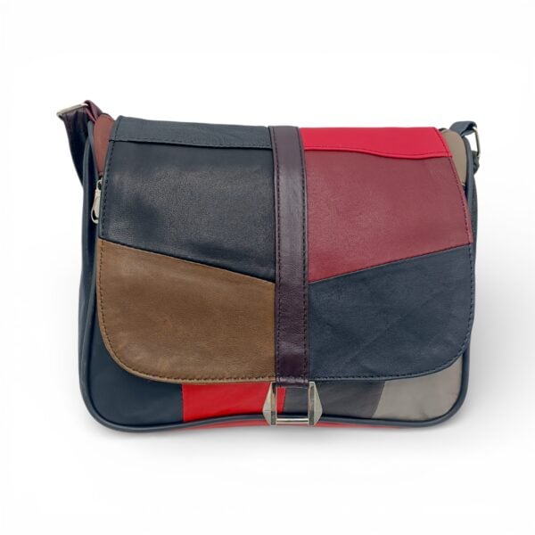 Geantă Damă Unicat Lucia R45-496, Piele Naturală, Multicolor