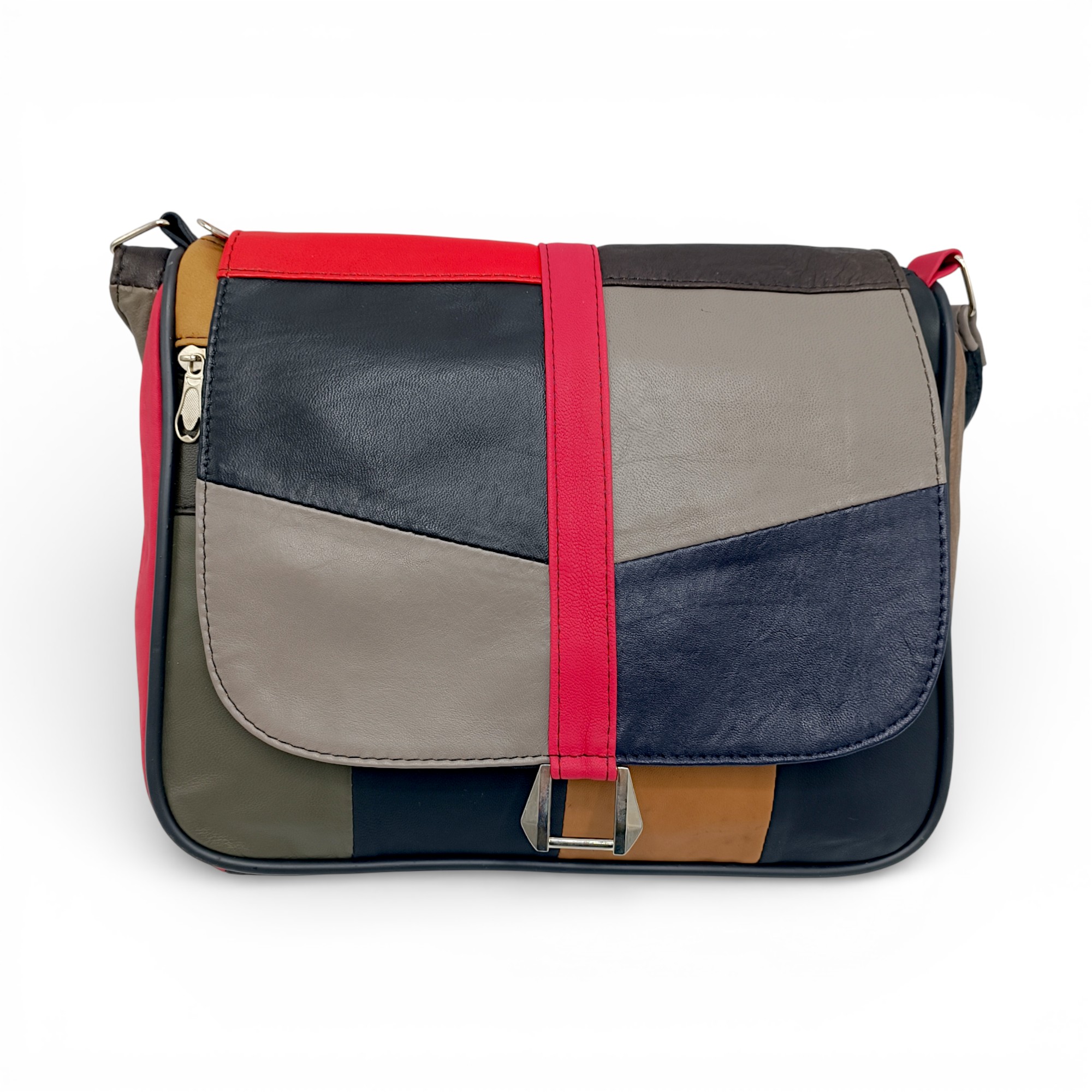 Geantă Damă Unicat Lucia R45-497, Piele Naturală, Multicolor (4) Geantă Damă Unicat Lucia R45-497, Piele Naturală, Multicolor