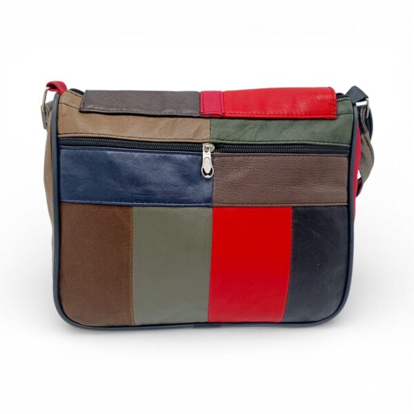 Geantă Damă Unicat Lucia R45-497, Piele Naturală, Multicolor