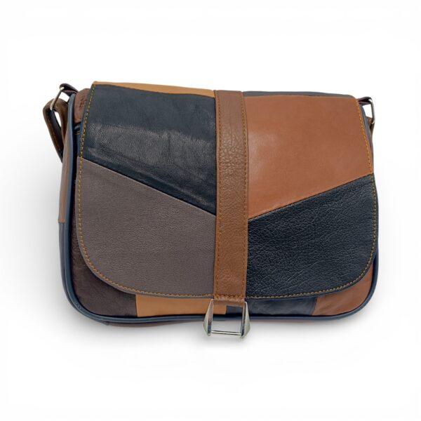 Geantă Damă Unicat Lucia R45-498, Piele Naturală, Multicolor