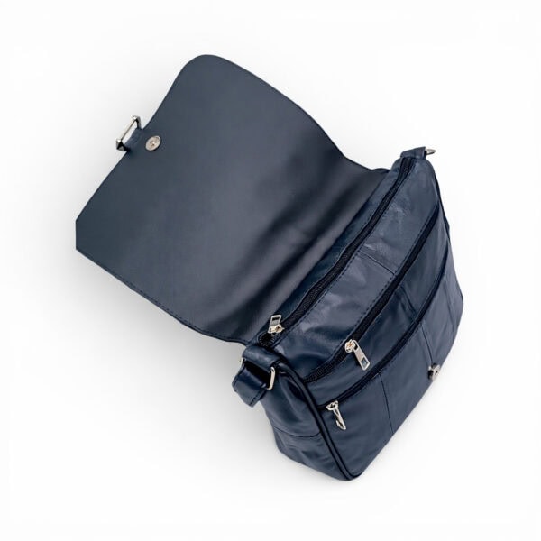 Geantă Damă Unicat Lucia R45-K18(Bleumarin), Piele Naturală