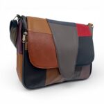 Geantă Damă Unicat Lucia R45-L3, Piele Naturală, Multicolor