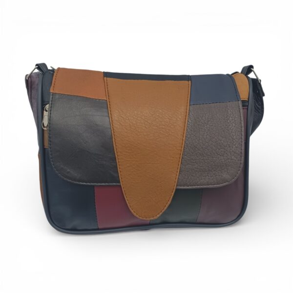 Geantă Damă Unicat Lucia R45-L4, Piele Naturală, Multicolor