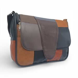 Geantă Damă Unicat Lucia R45-L5, Piele Naturală, Multicolor