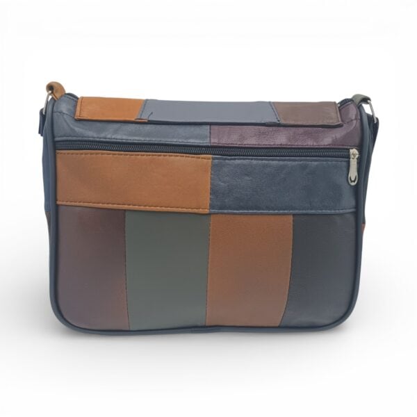 Geantă Damă Unicat Lucia R45-L5, Piele Naturală, Multicolor