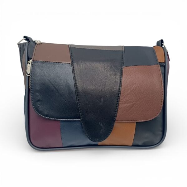 Geantă Damă Unicat Lucia R45-L7, Piele Naturală, Multicolor