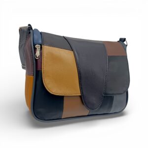 Geantă Damă Unicat Lucia R45-L8, Piele Naturală, Multicolor