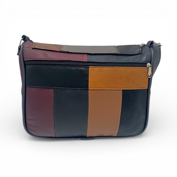 Geantă Damă Unicat Lucia R45-L8, Piele Naturală, Multicolor