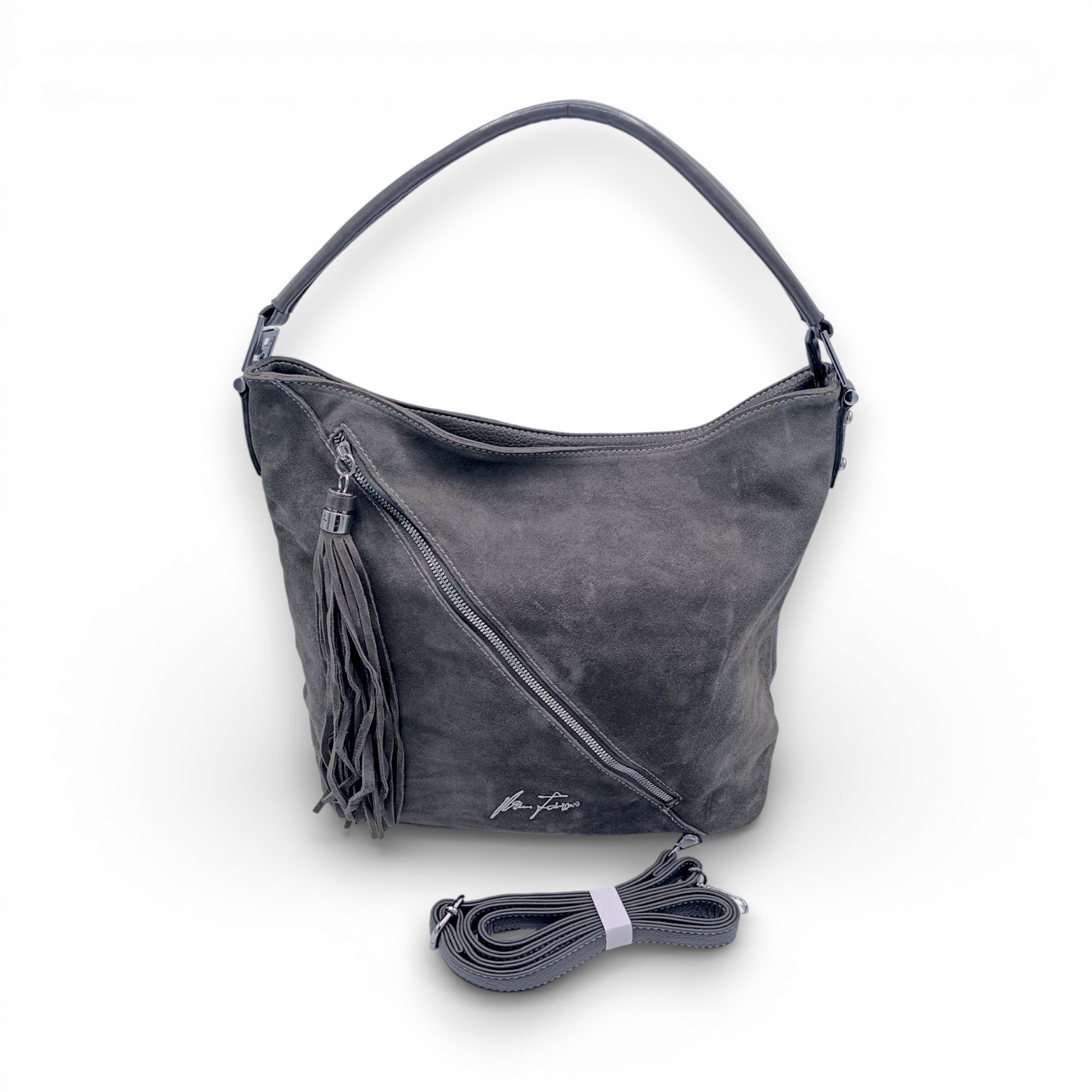 Geantă damă, Velina Fabbiano VF8027-1, culoare Gri (1) Geantă damă, Velina Fabbiano VF8027-1, culoare Gri