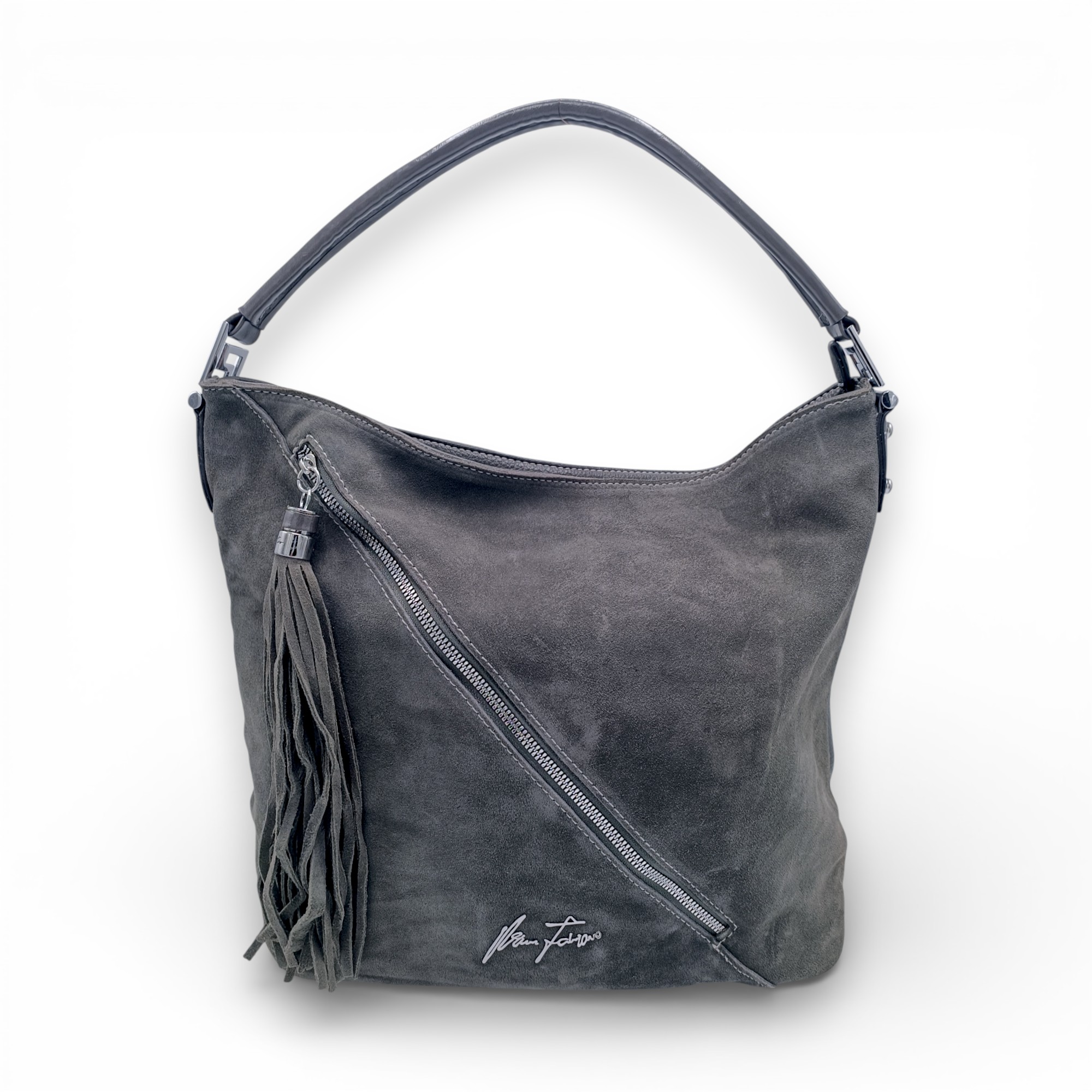 Geantă damă, Velina Fabbiano VF8027-1, culoare Gri (5) Geantă damă, Velina Fabbiano VF8027-1, culoare Gri