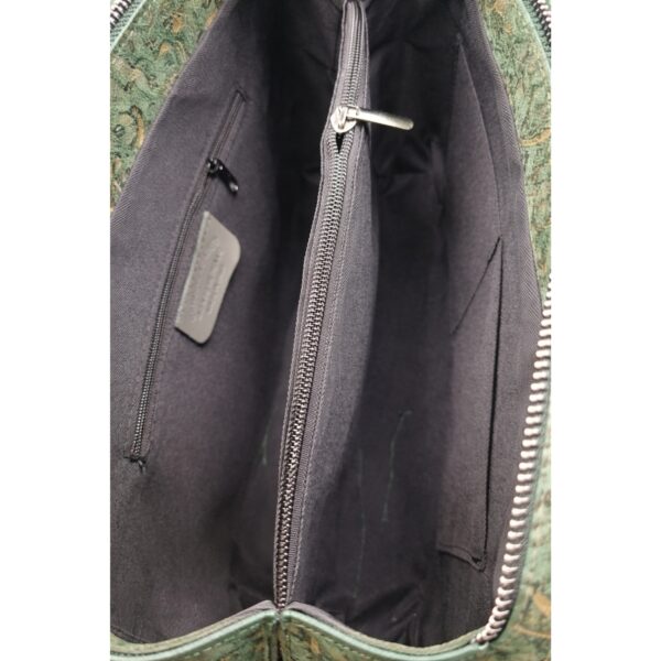 Geantă de lux din piele naturală din Italia, cu imprimeu colorat – Belle Monique BM185 – Verde