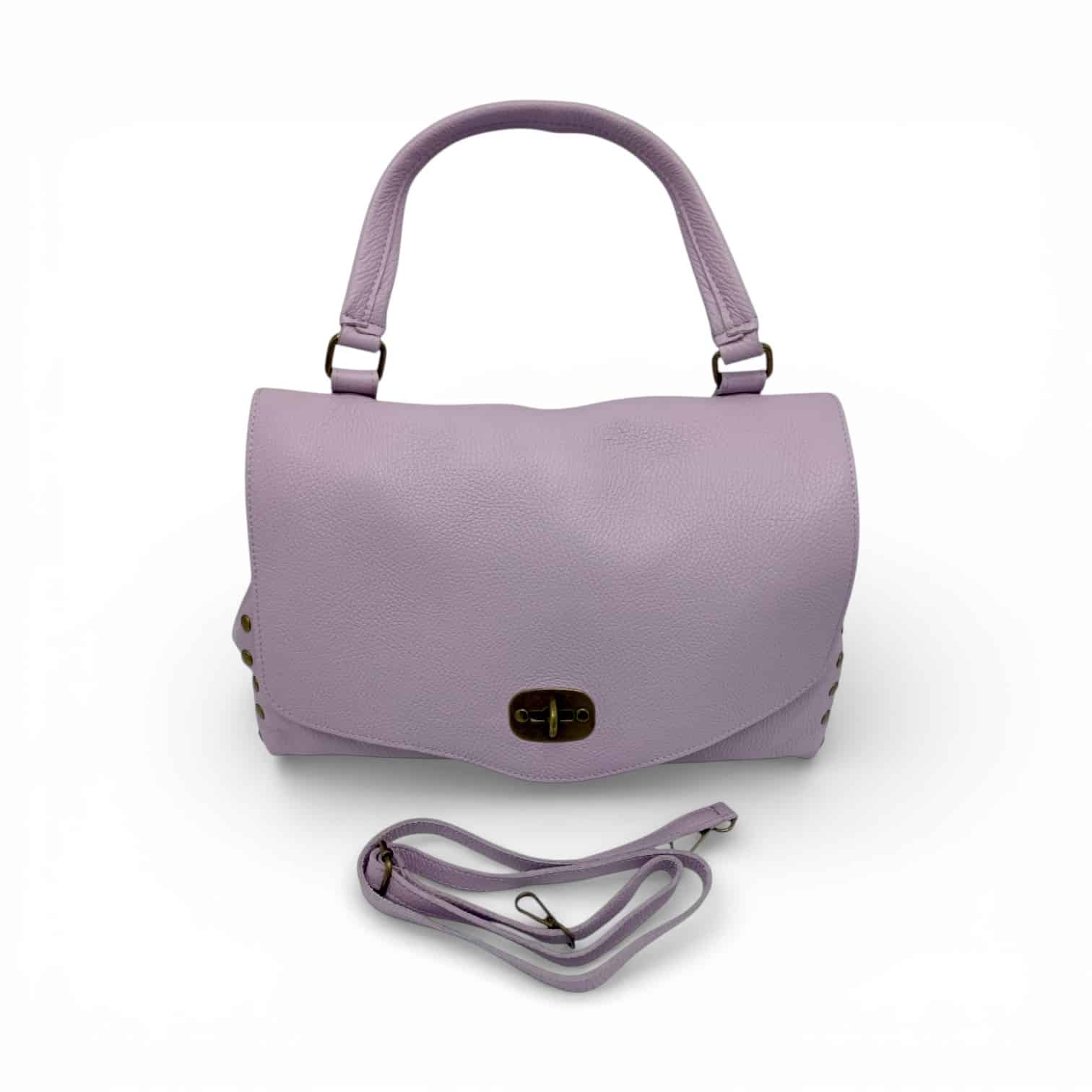 Geantă din piele naturală Belle Monique Boemia HM6515-Lavanda