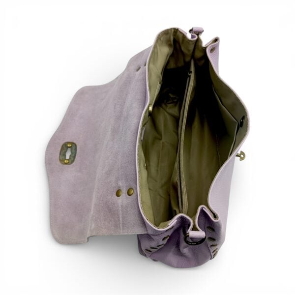 Geantă din piele naturală Belle Monique Boemia HM6515-Lavanda