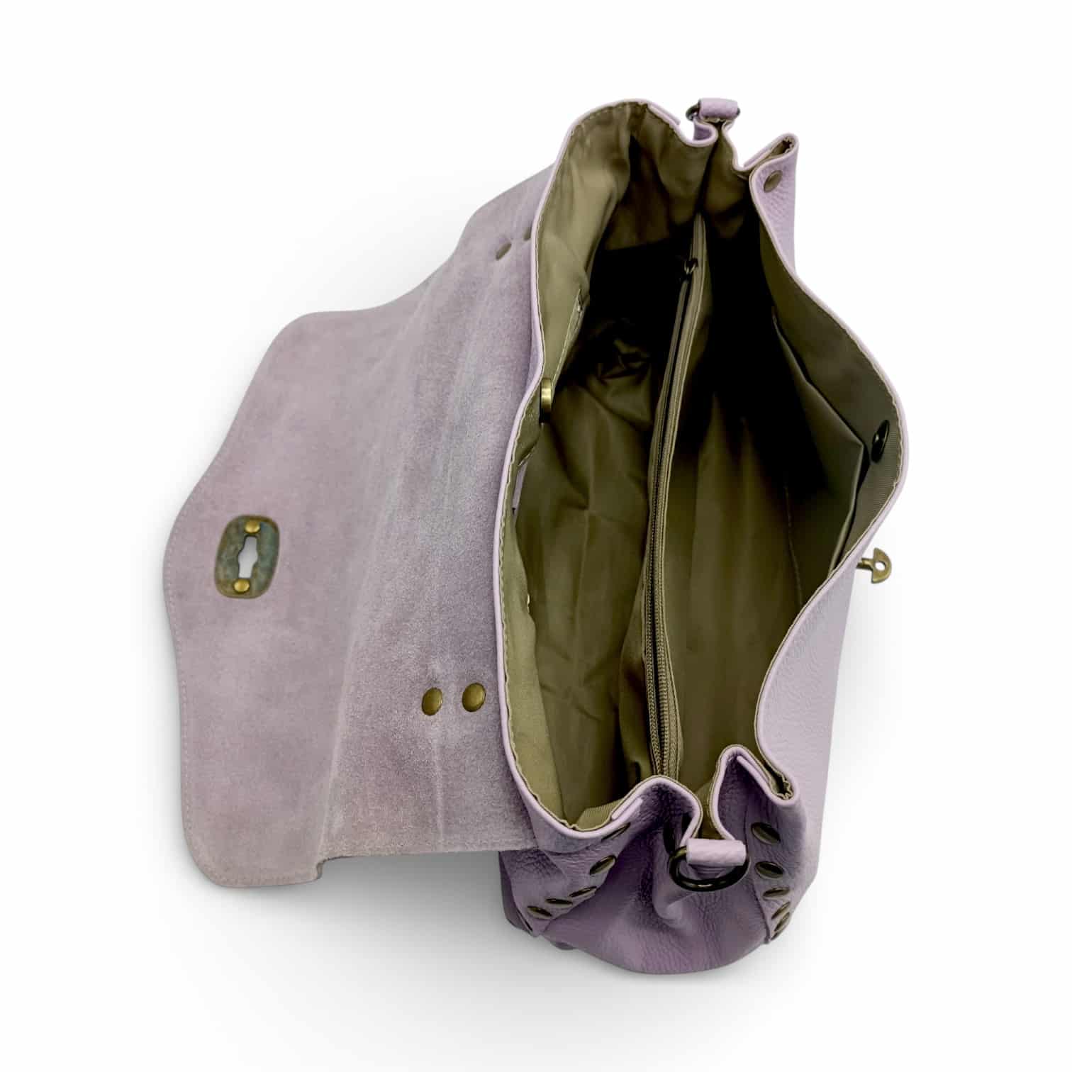 Geantă din piele naturală Belle Monique Boemia HM6515-Lavanda