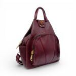 Rucsac Damă Piele Naturală, Design Multicolor – Eveline R91-BG-