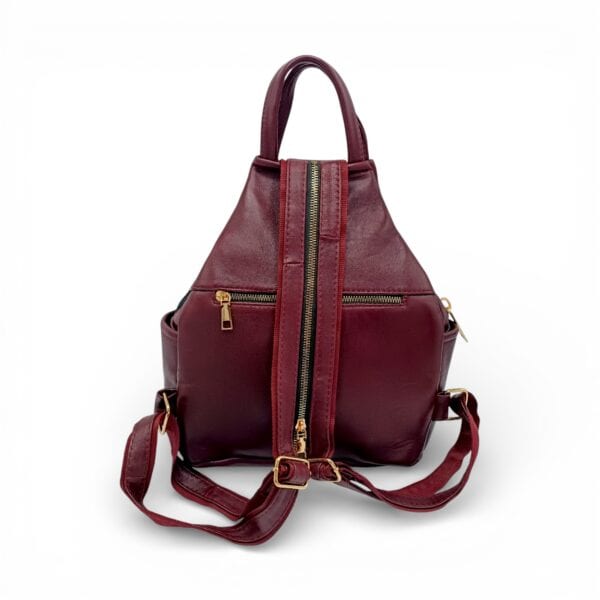 Rucsac Damă Piele Naturală, Design Multicolor – Eveline R91-BG-