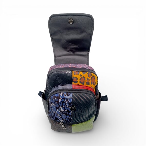 Rucsac Damă Piele Naturală Multicolor Eveline R105-40 – Design Unicat Patchwork