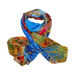 Eșarfă Blue Bridge Impression 8108-3 – Ediție Artistică Reversibilă (2 Fețe), 50% Mătase & 50% Vîscoză, 180x68 cm Cutie Cadou Inclusă