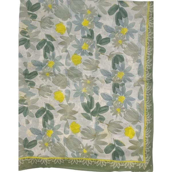 Eșarfă Feeling Silk – Alexa G&D-209 (85×180 cm) | Sage Bloom, Cutie Cadou