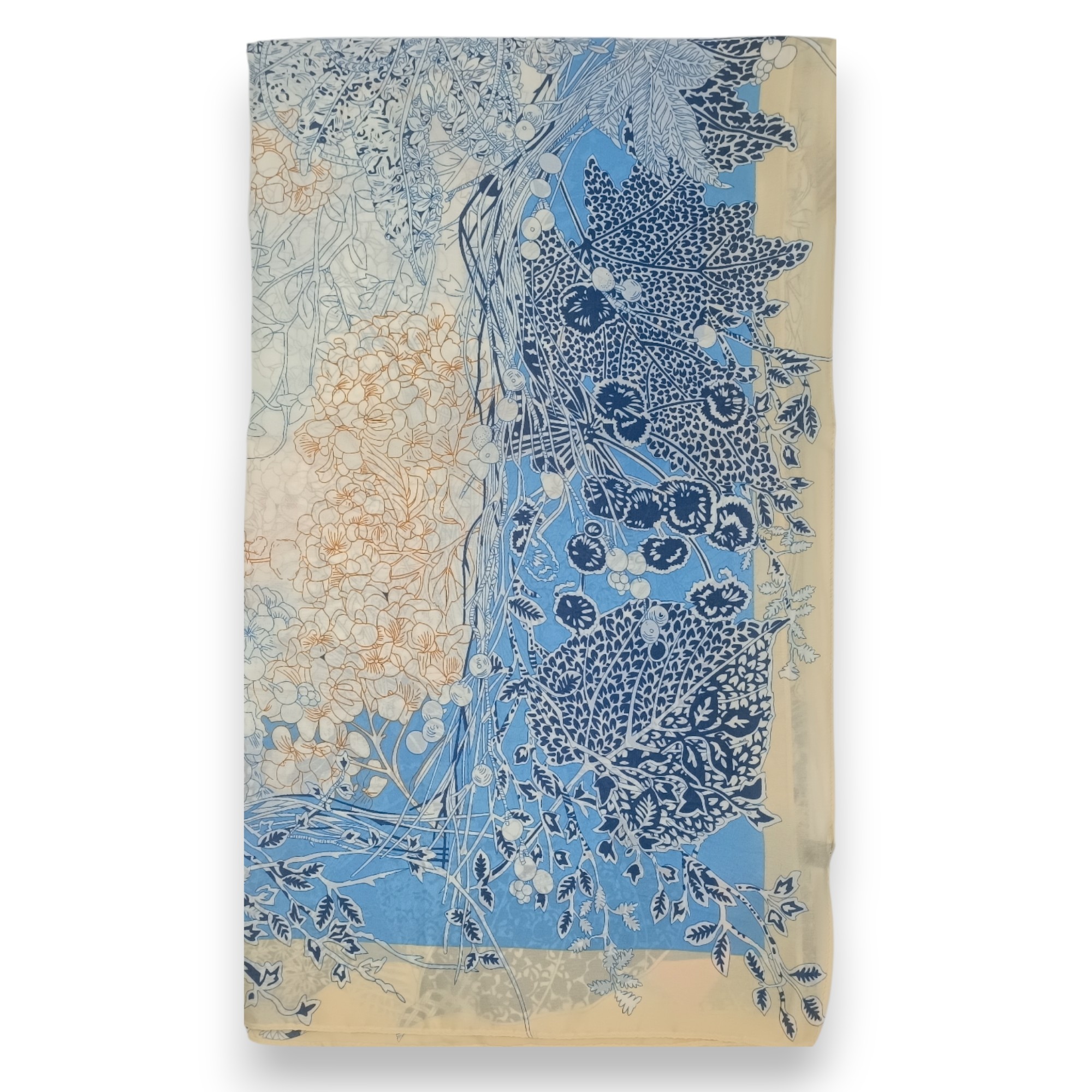 Eșarfă Feeling Silk – Alexa G&D-210 (85×180 cm) | Azure Garden, Cutie Cadou