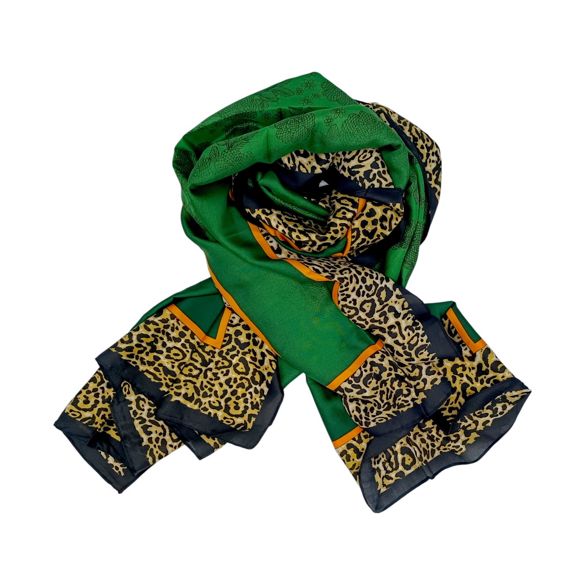 Eșarfă Feeling Silk – Alexa G&D-212 (85×180 cm) Emerald Safari Bloom, Cutie Cadou (3) Eșarfă Feeling Silk – Alexa G&D-212 (85×180 cm) | Emerald Safari Bloom, Cutie Cadou