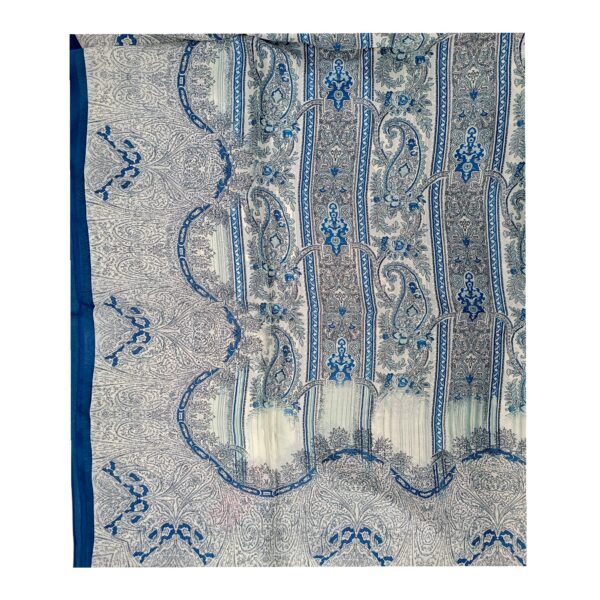 Eșarfă Feeling Silk – Alexa G&D-215 (85×180 cm) | Blue Baroque Symphony, Cutie Cadou