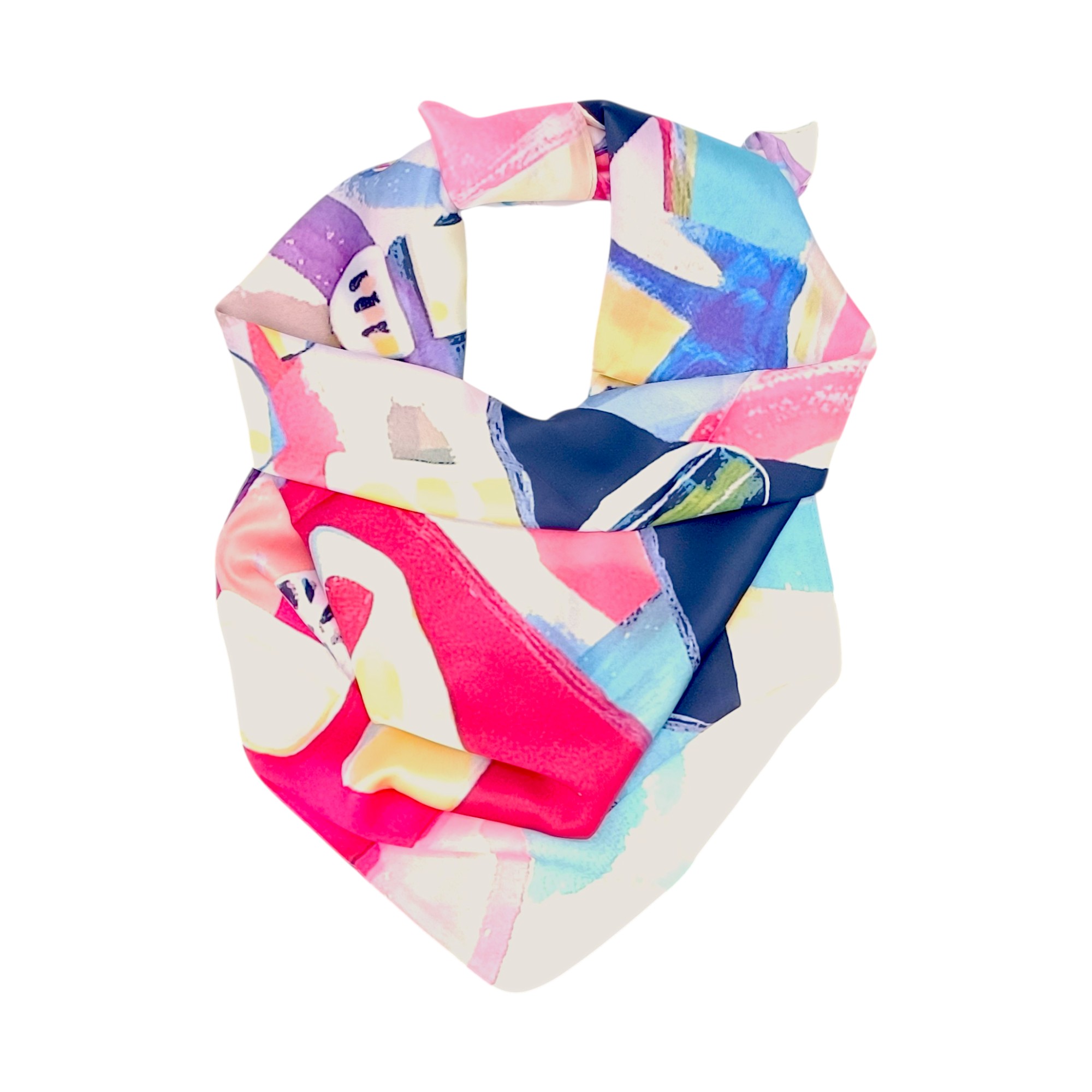 Eșarfă damă 100% mătase naturală – Artistic Geometry SG10-1 (70x70 cm) Print Modern, Cutie Cadou (5) Eșarfă damă 100% mătase naturală – Artistic Geometry SG10-1 (70x70 cm) | Print Modern, Cutie Cadou