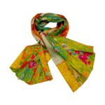 Eșarfă damă EVS-Collection Signature Silk – ESX16-1 (180×68 cm) | Eșarfă lungă din mătase 100%, model două fețe